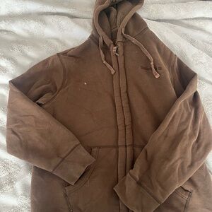 Men’s Brown Timberland Zip-up hoodie